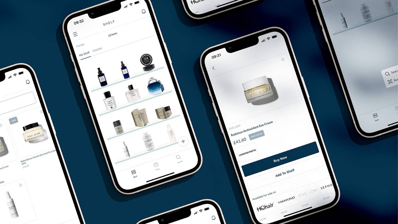 Skin app screens on iphone