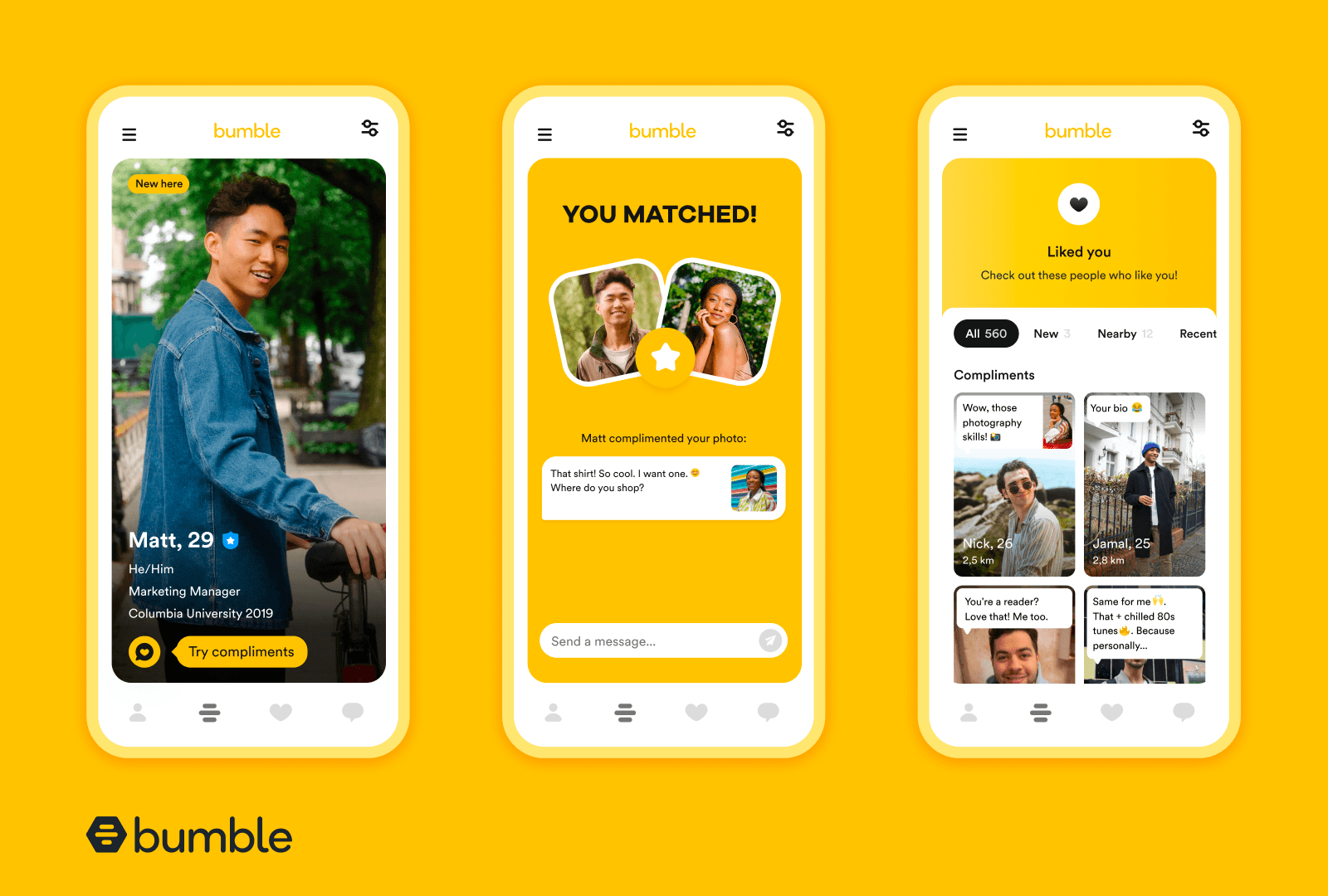 Bumble App interface
