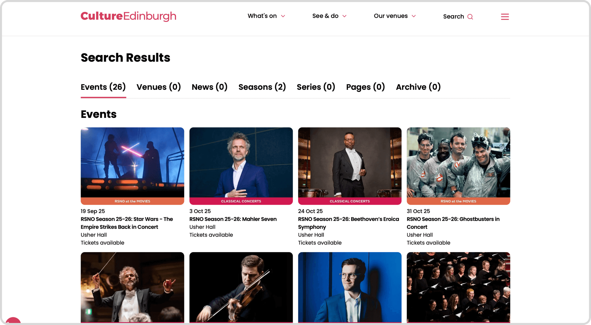 Search Culture Edinburgh