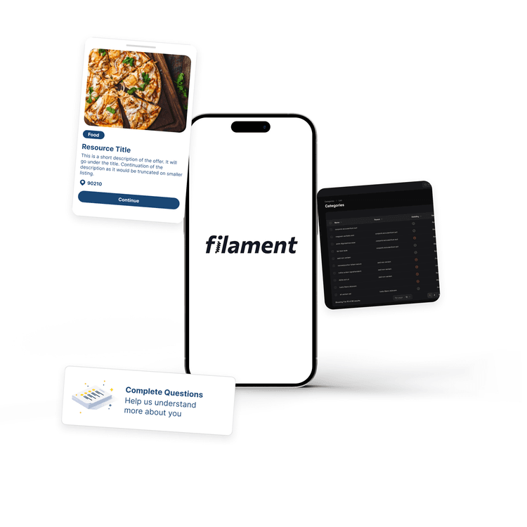 Filament logo on iphone