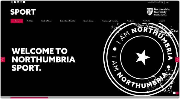 Northumbria Sport Website 1