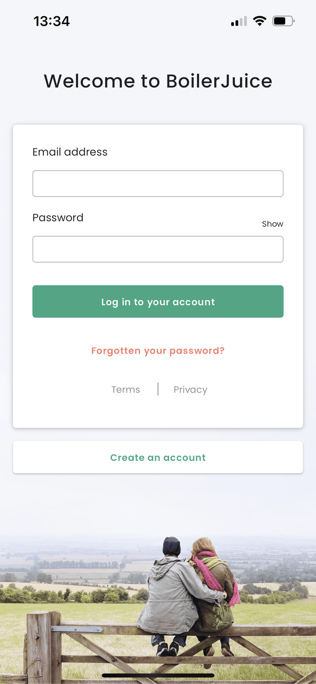 Boiler Juice App login 
