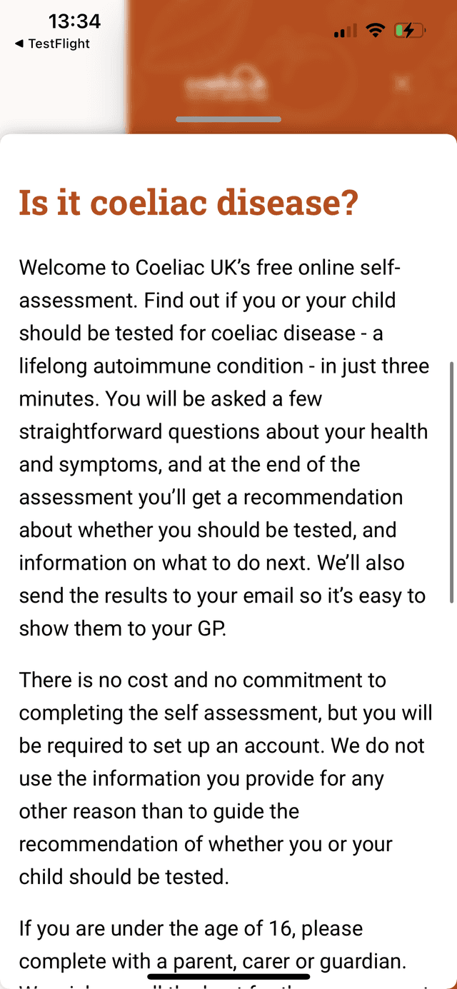 Coeliac Uk App Description