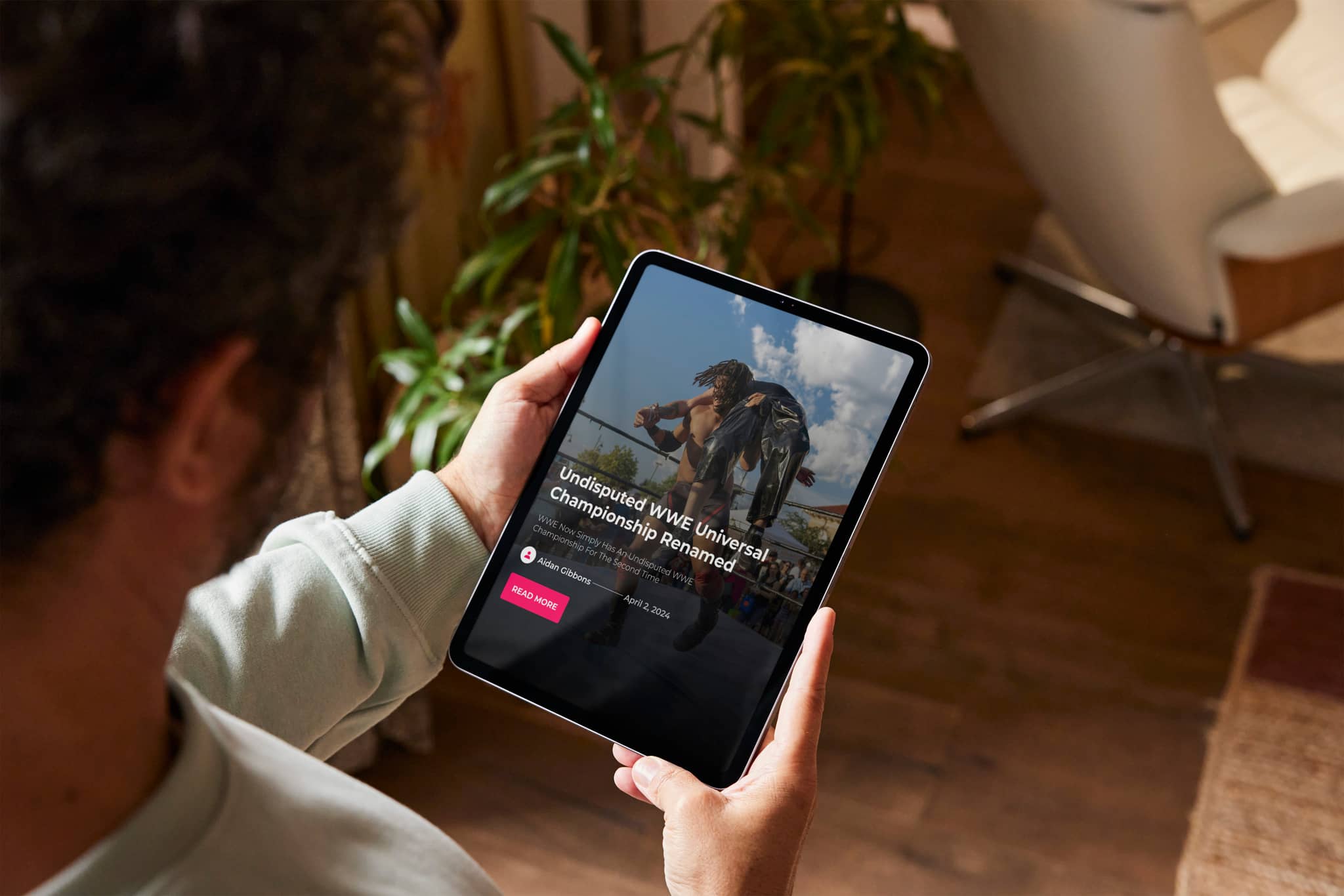 A person using the cultaholic website on an ipad