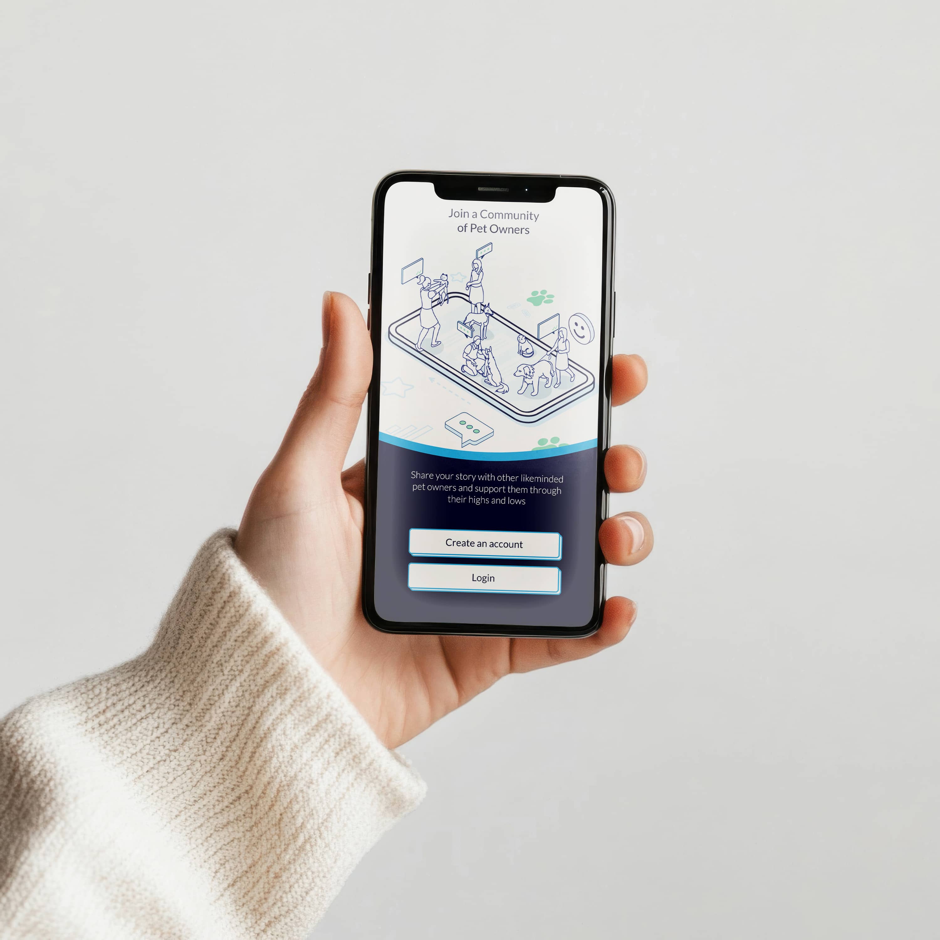 PLASID app being used on an iphone