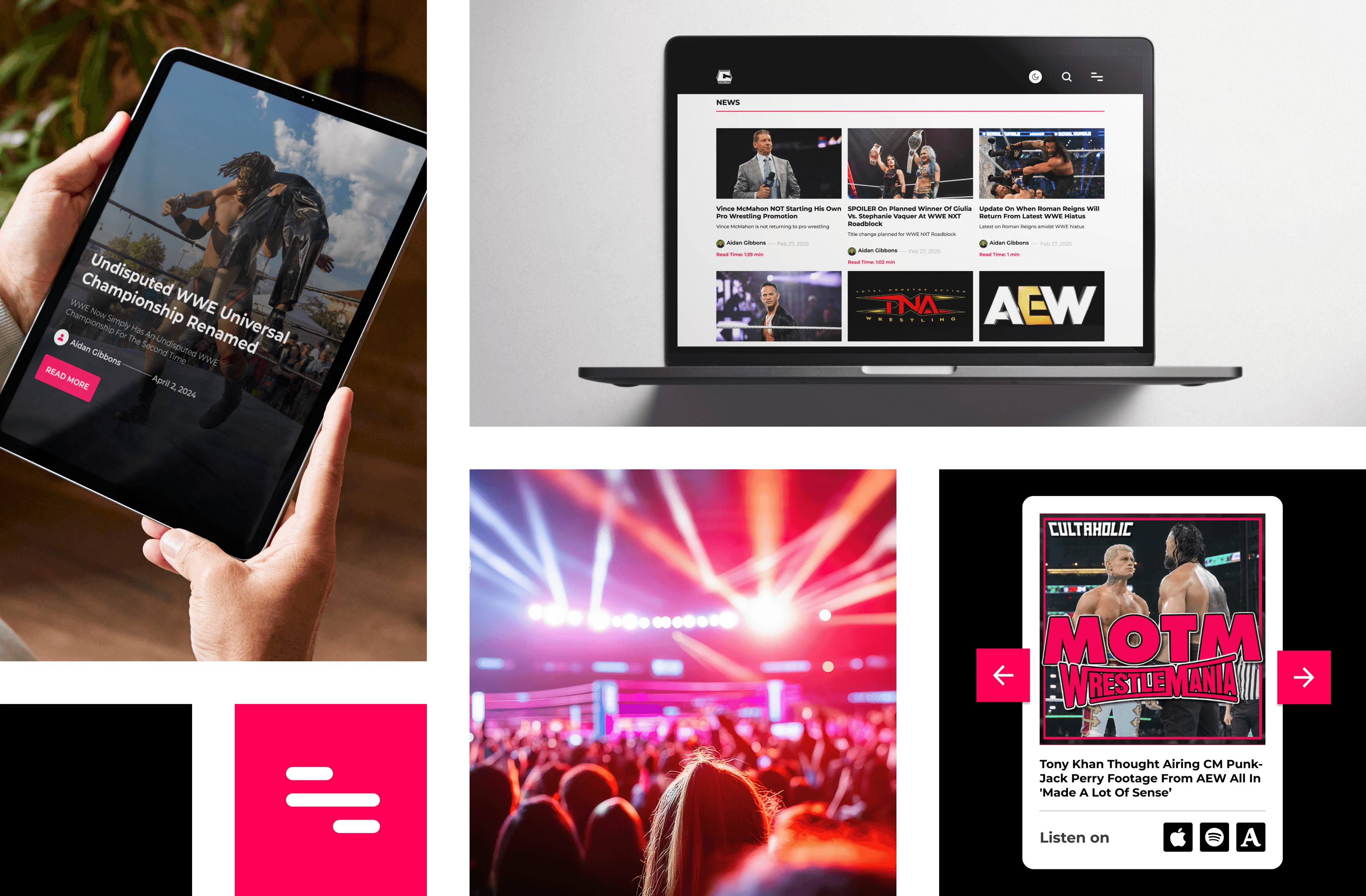 Cultaholic Website Elements