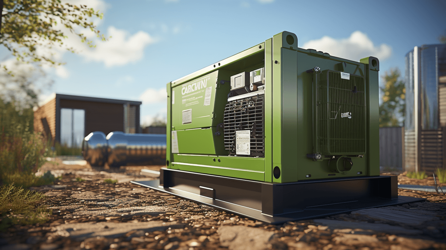 Energy generator on construction site