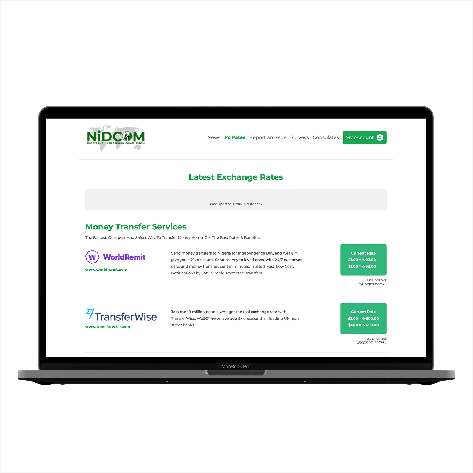 NiDCOM website