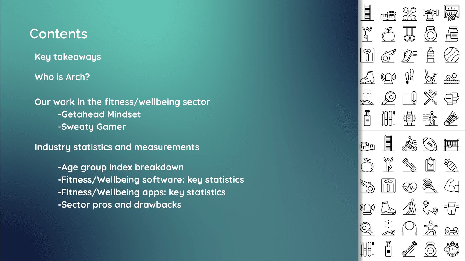 Overview health and fitness apps
