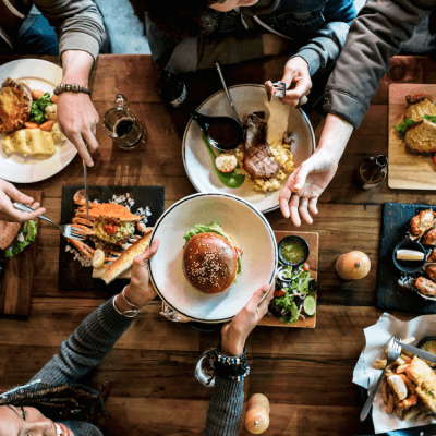 Table of food