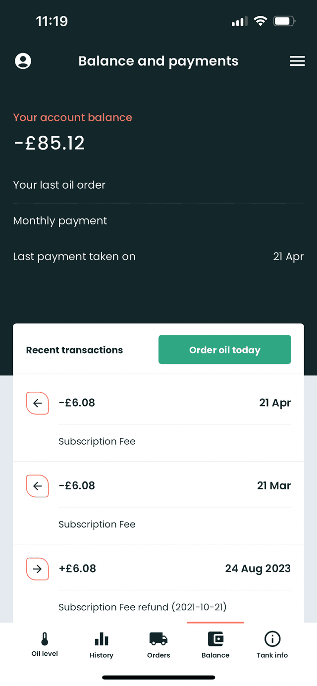 Boiler Juice App Account 