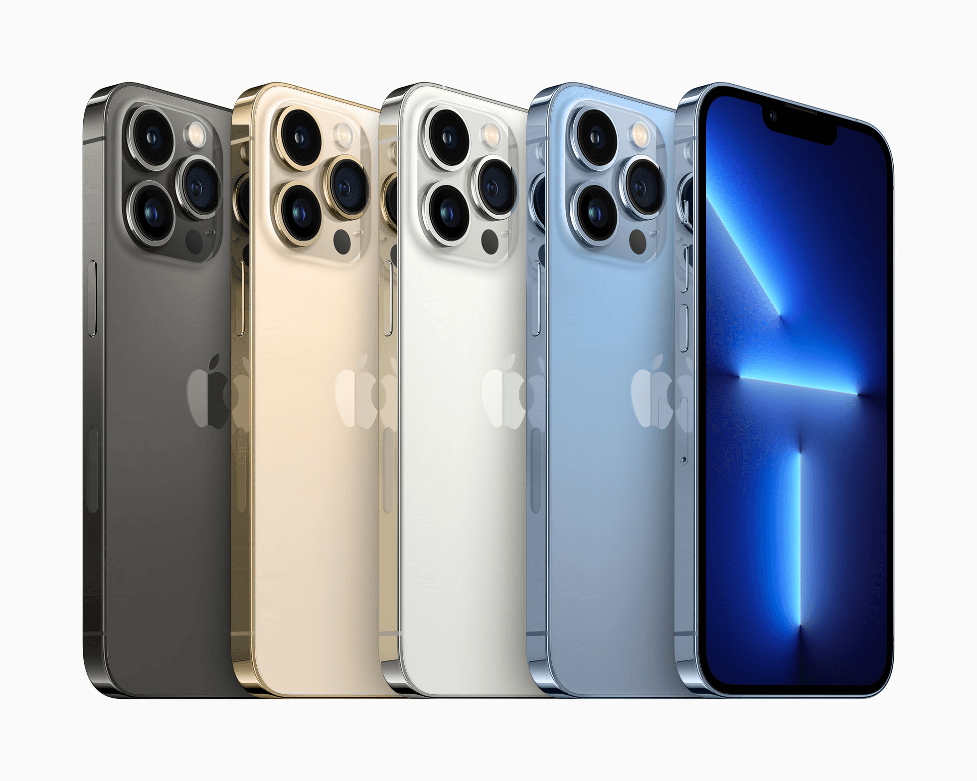 Iphone 15 lineup showing colour variations of models