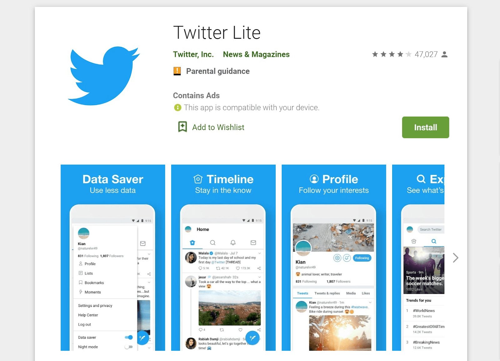 Twitter App Download from Google Play